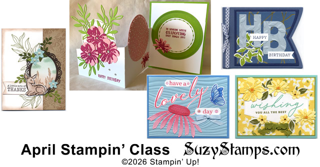 April Stampin' Class